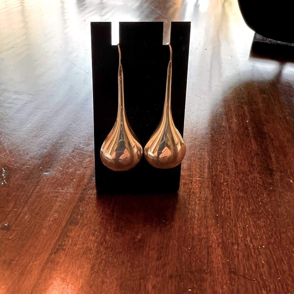 Silver Teardrop Earrings Jewelry